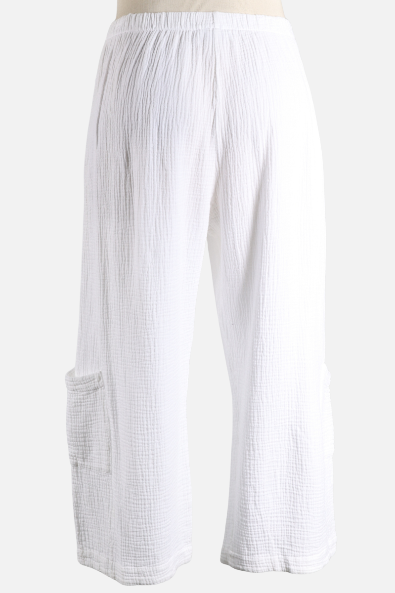 Casbah Pant - White Gauze