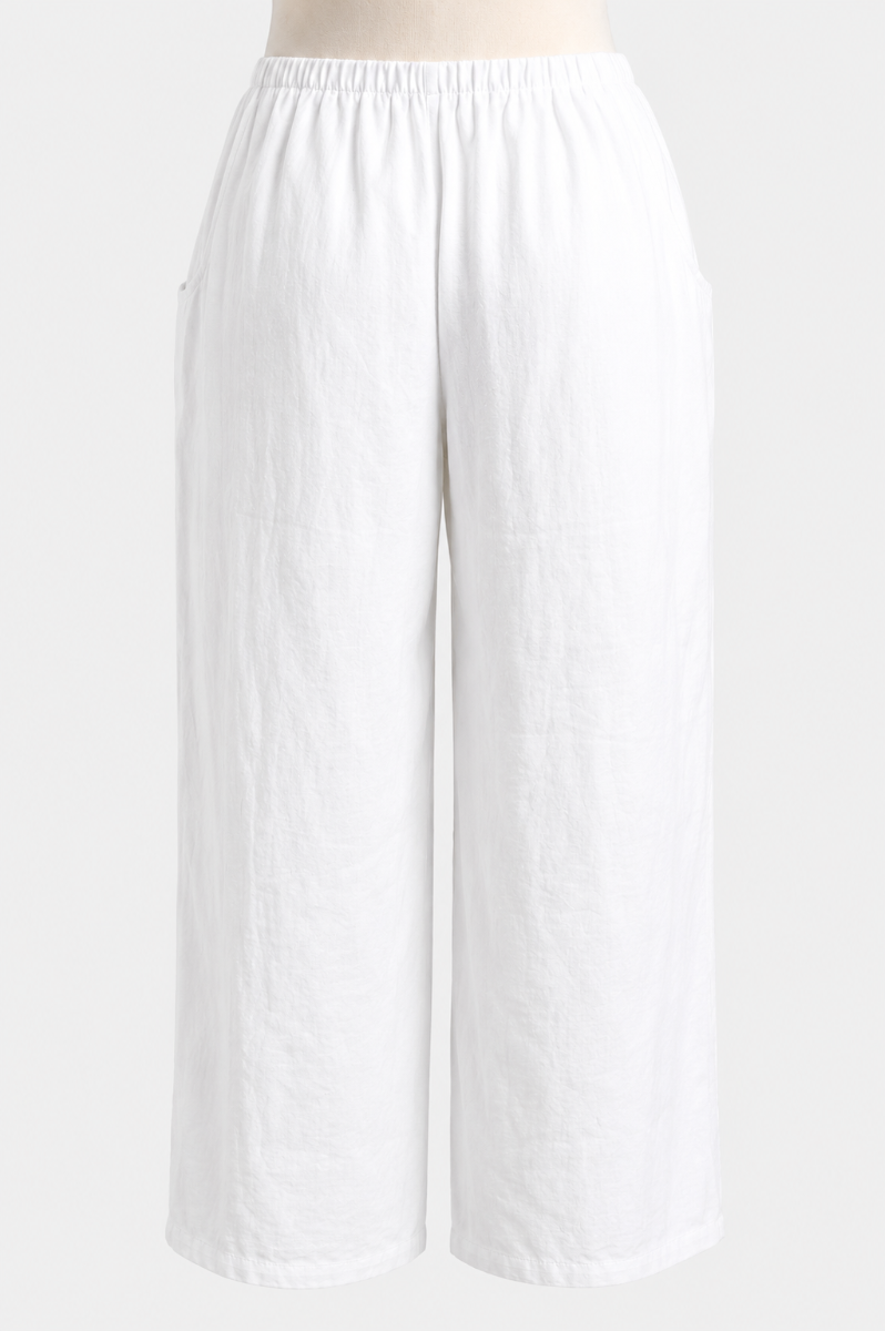 Flood Pant - White Linen
