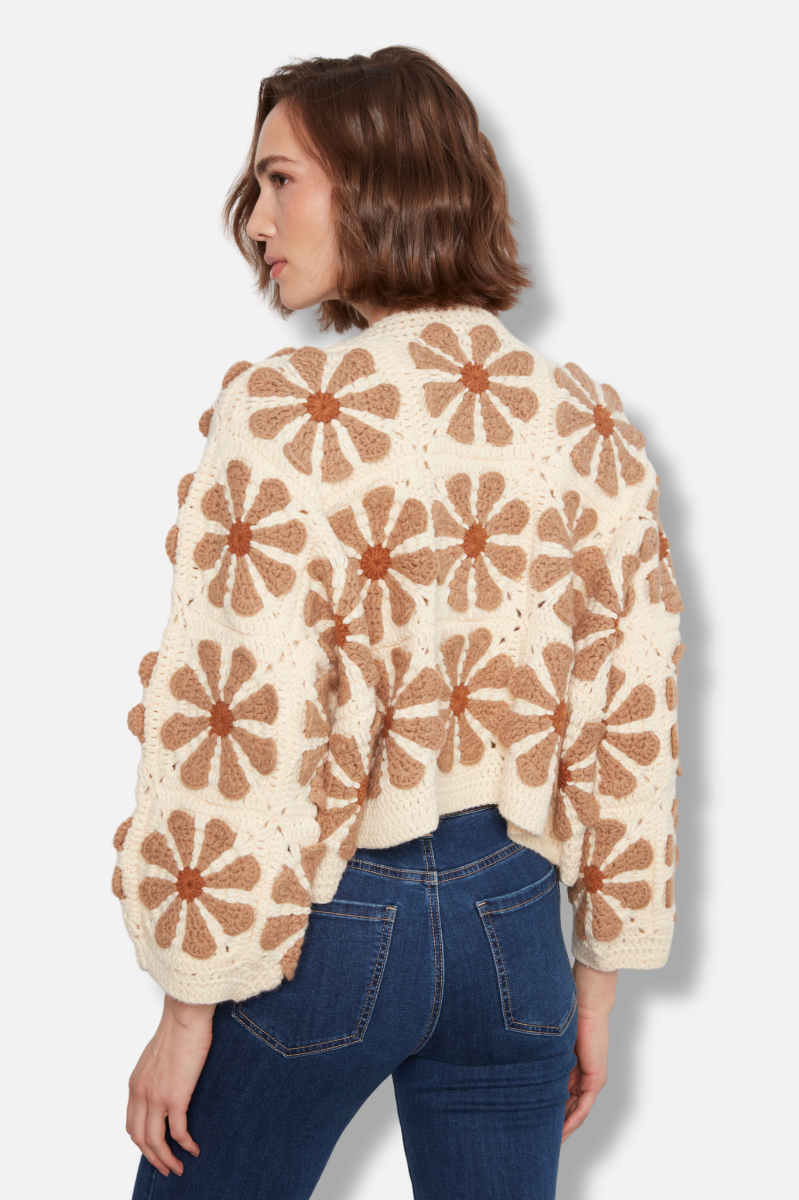 Crochet Cardigan - Ecru