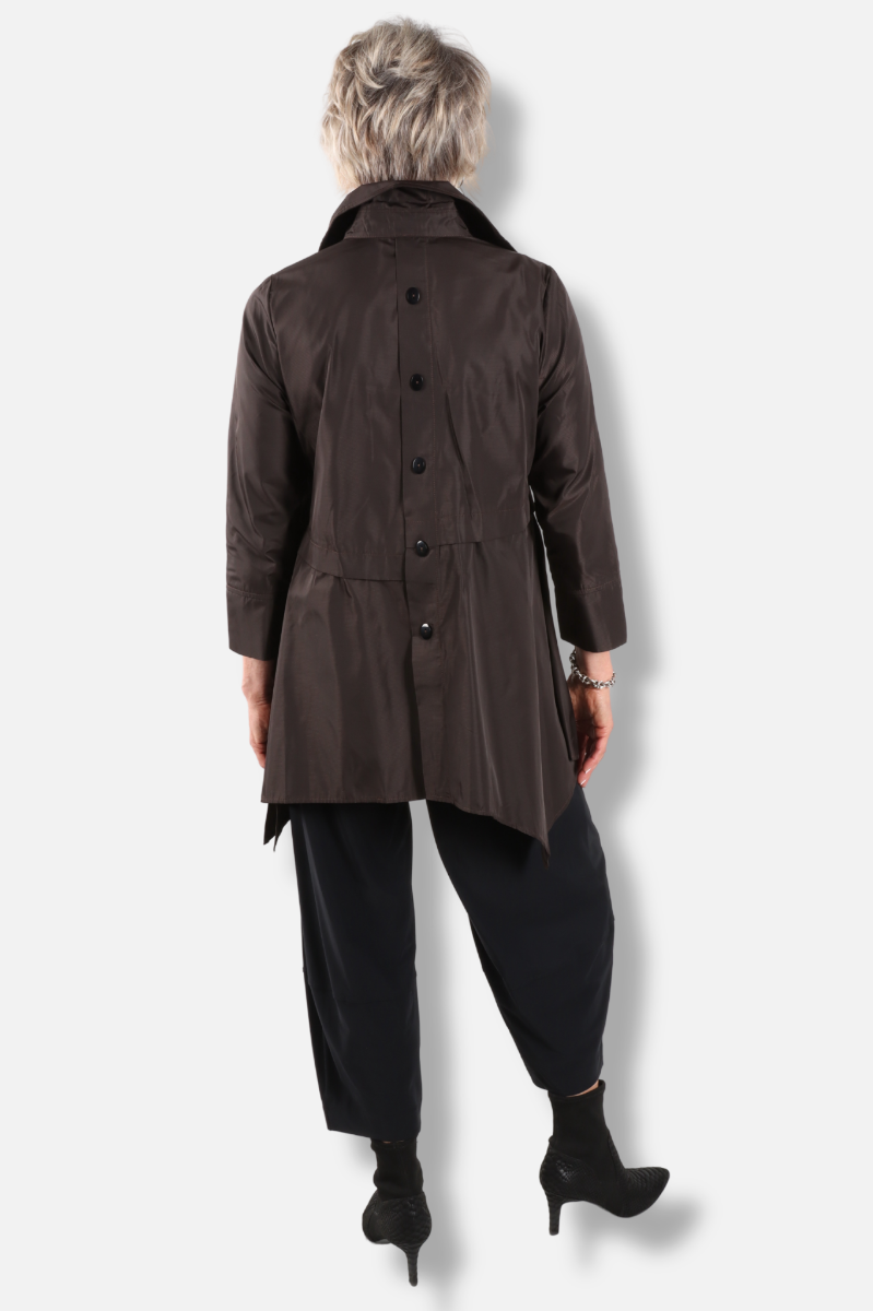 Asymmetrical Jacket - Chocolate