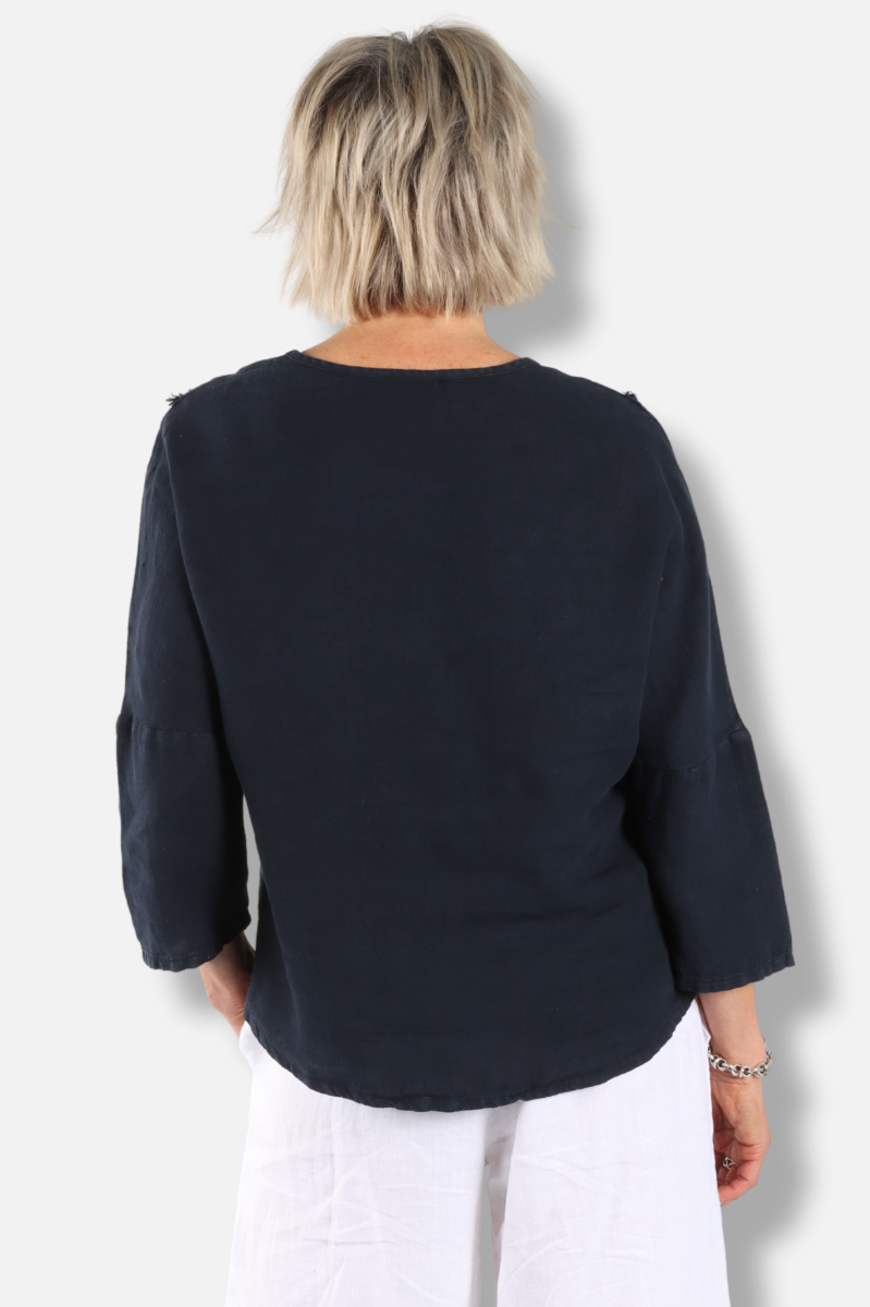 Fringe Top - Ink