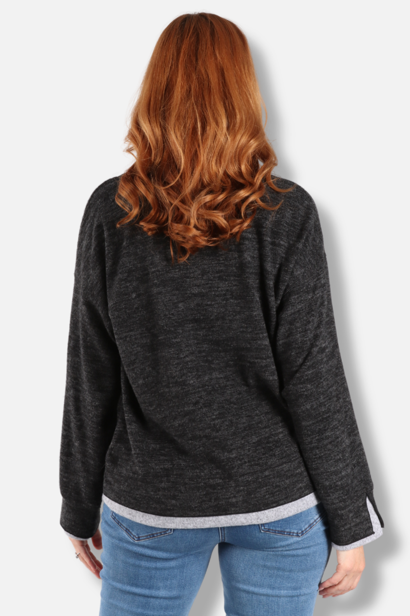 Long Sleeve Crew - Black