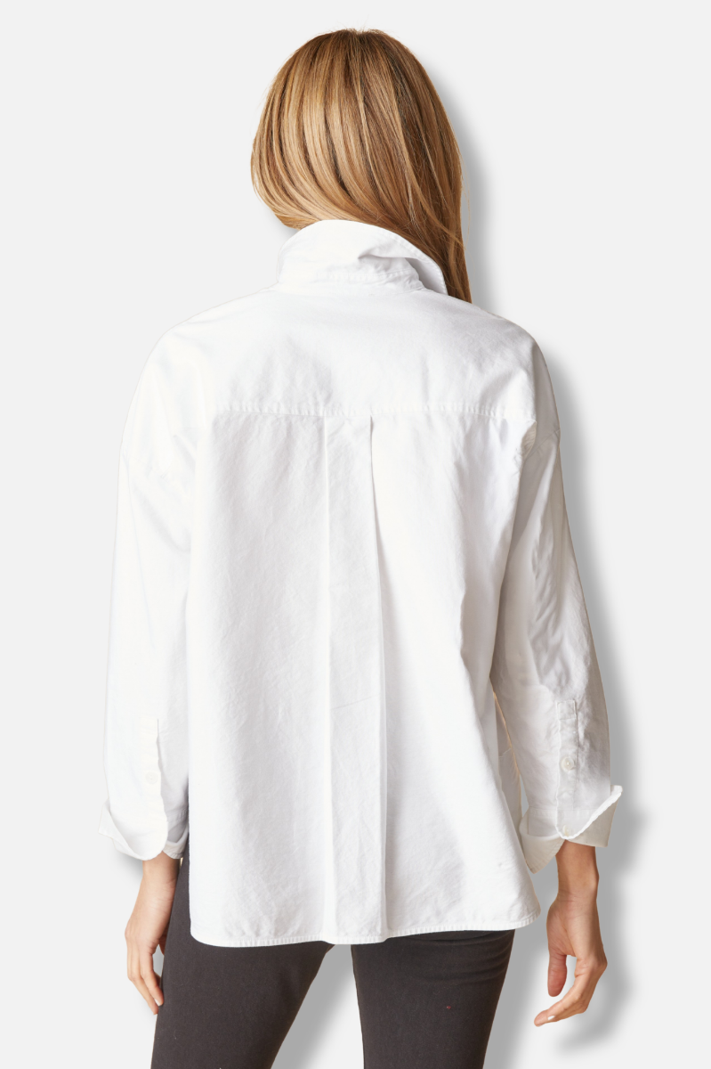Boxy Boyfriend Shirt - White