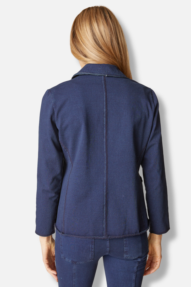 Double Breasted Jacket - Dark Denim