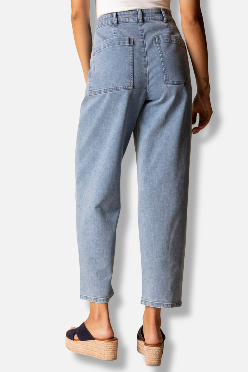 Barrel Leg Jean - Light Denim