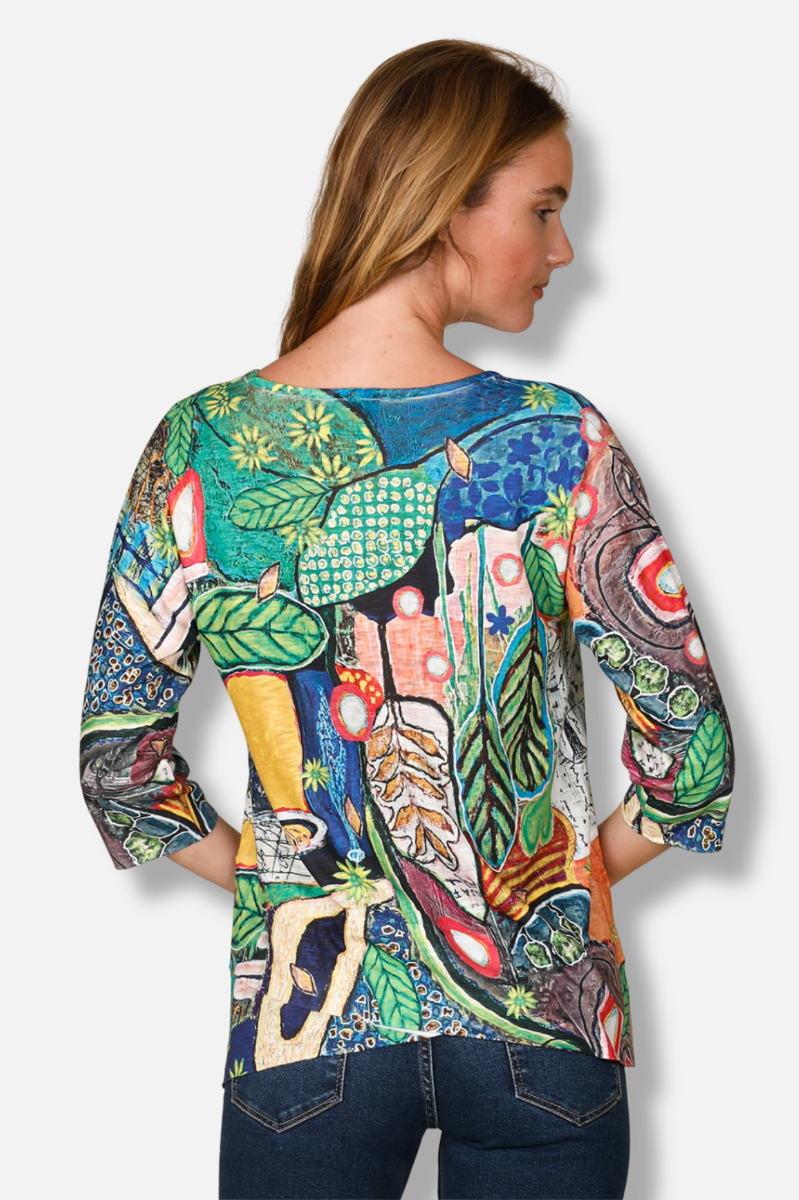 Scoop Neck Top - Fall In Scene