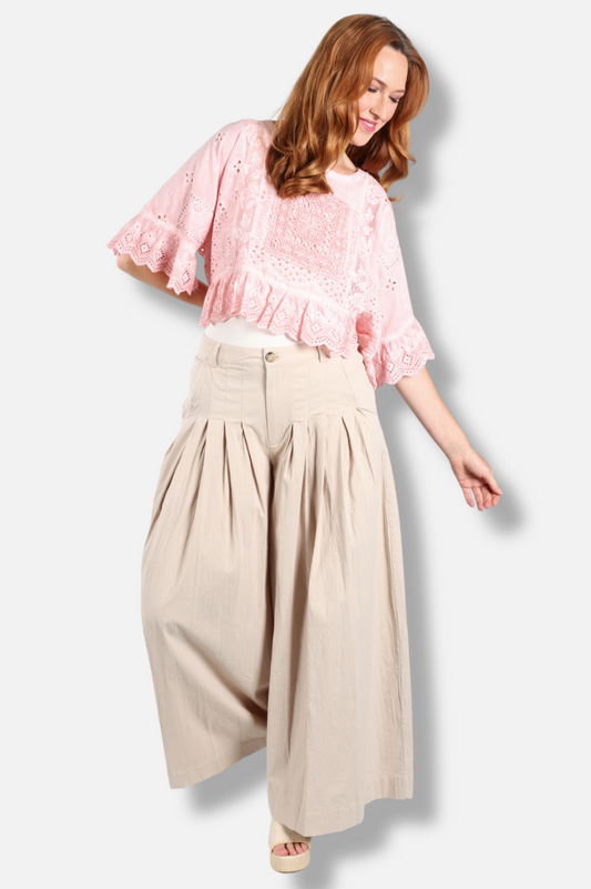 Softly Worn Eyelet - Rose