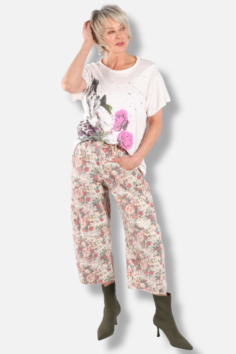 Barrel of Dreams Jeans - Rose Garden