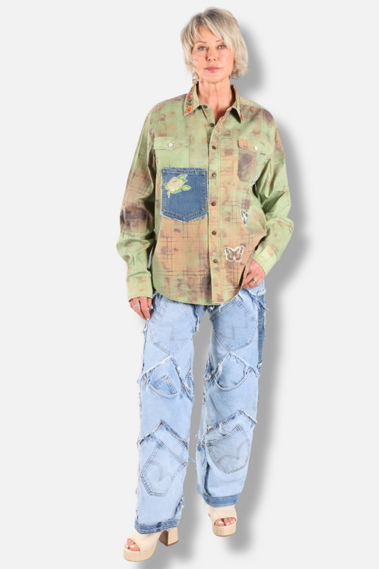 Wander in Peace Jacket - Green