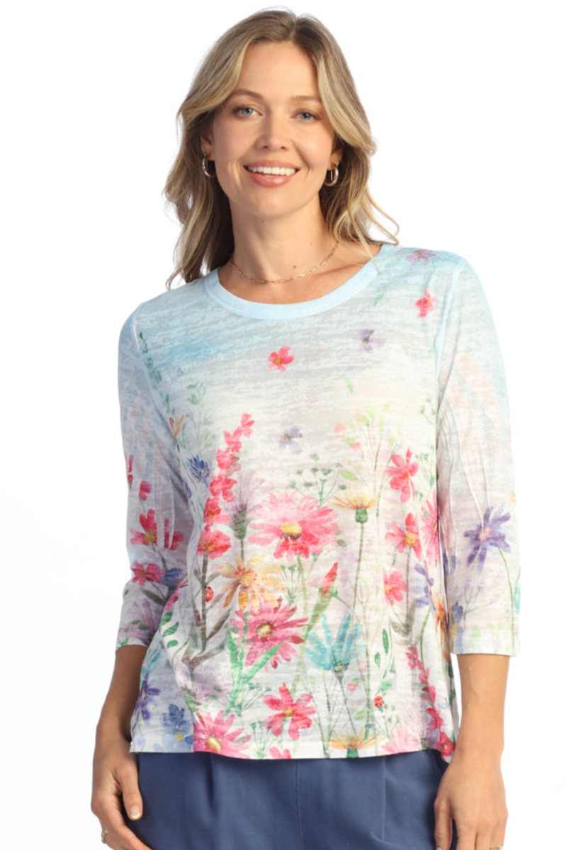 High-Low Burnout Top - Chorus