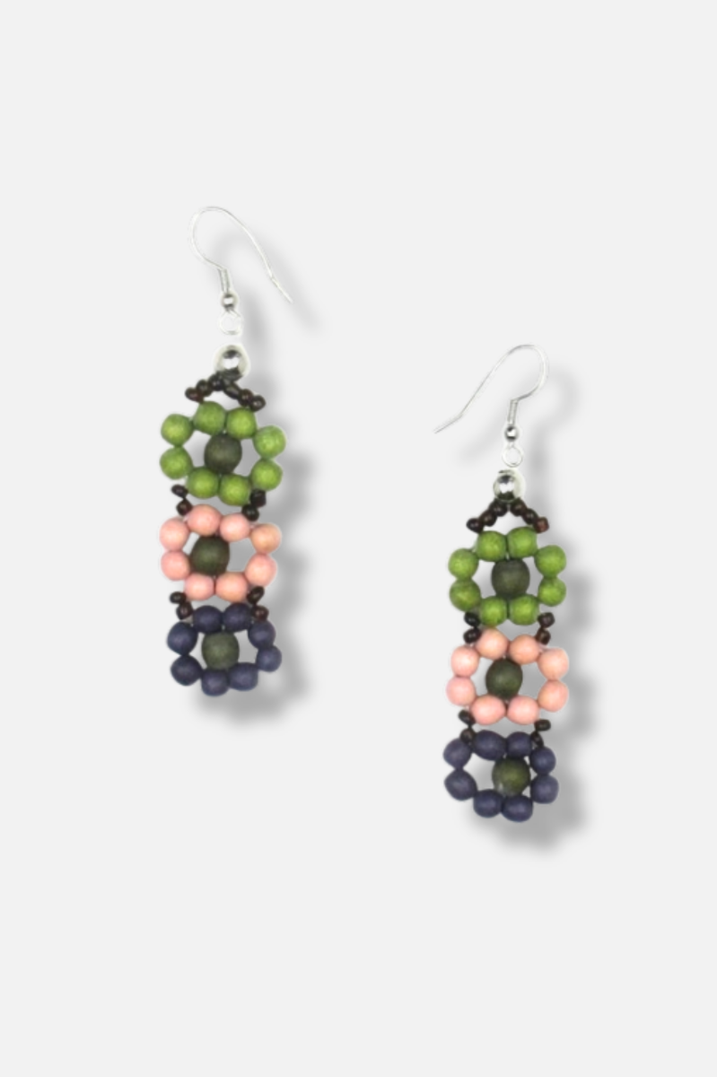 Cecile Earrings - Wood