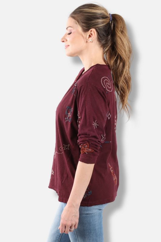 Dillan Top - Oxblood