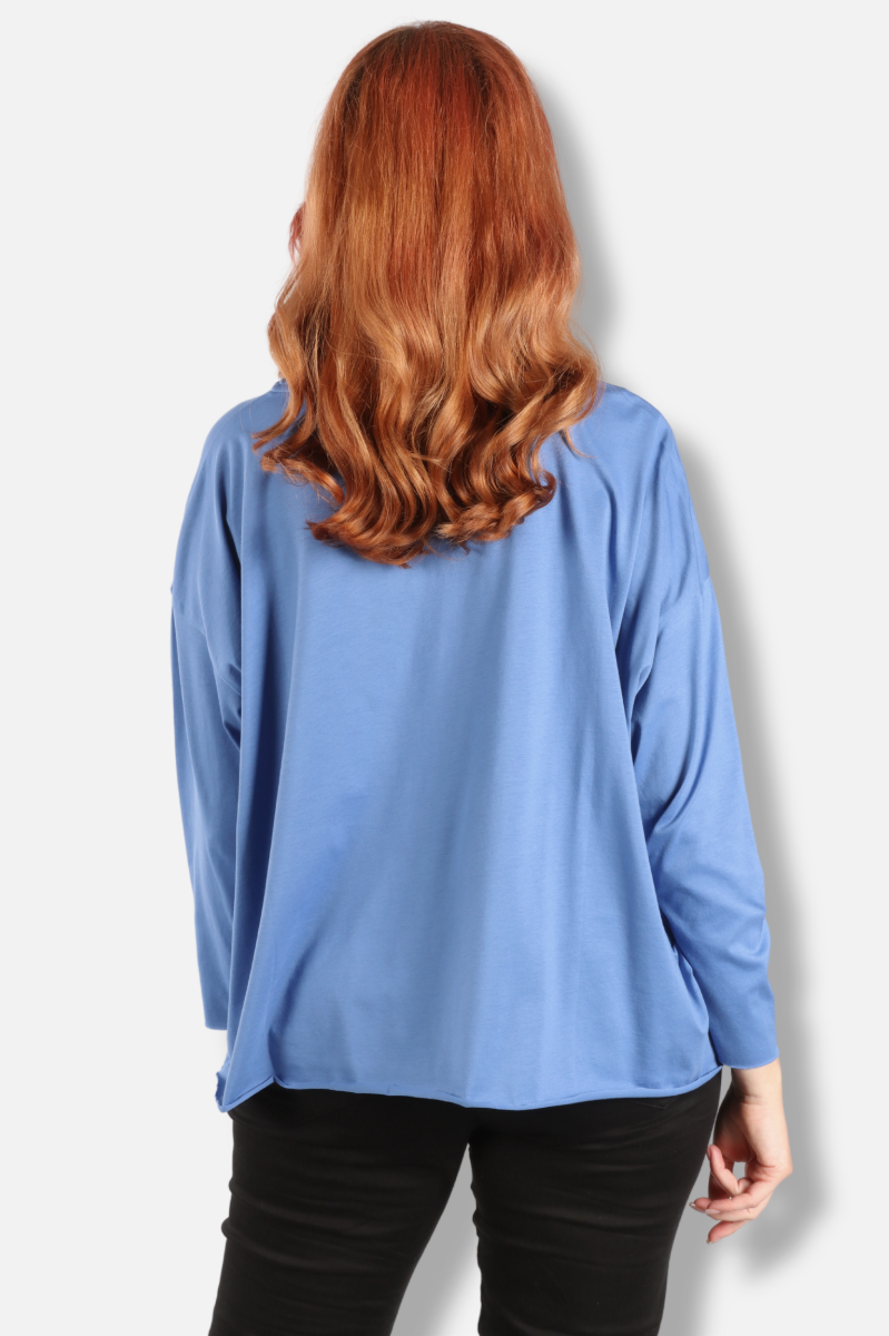 Ink Blot Tee - Sapphire