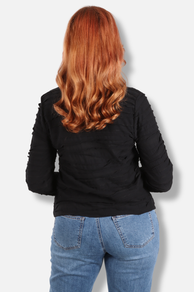 Skyline Wrap Top - Black