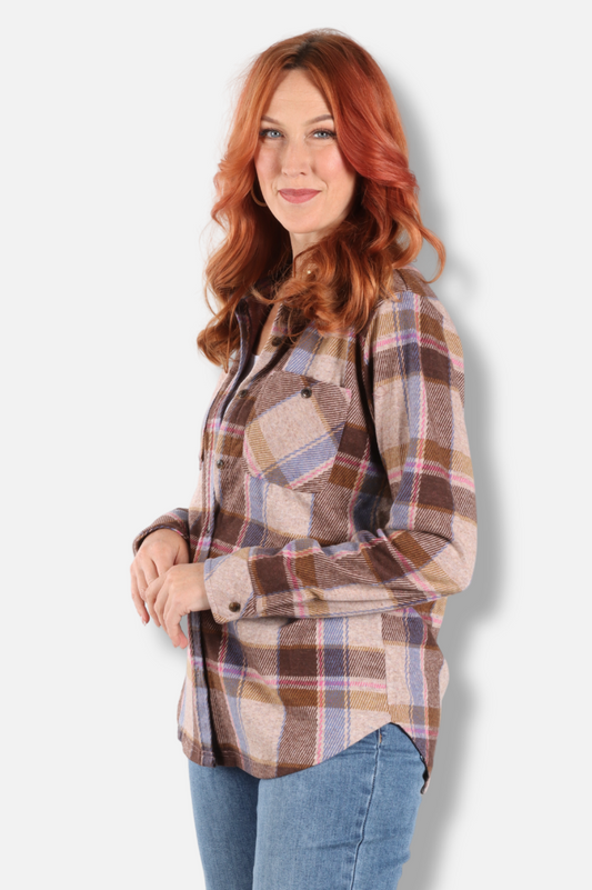 Flannel Shirt - Brown