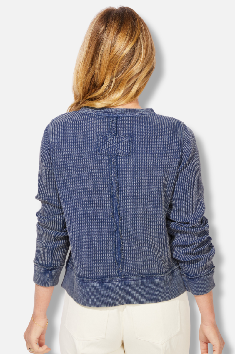 Solitude Seamed Crew - Medium Wash