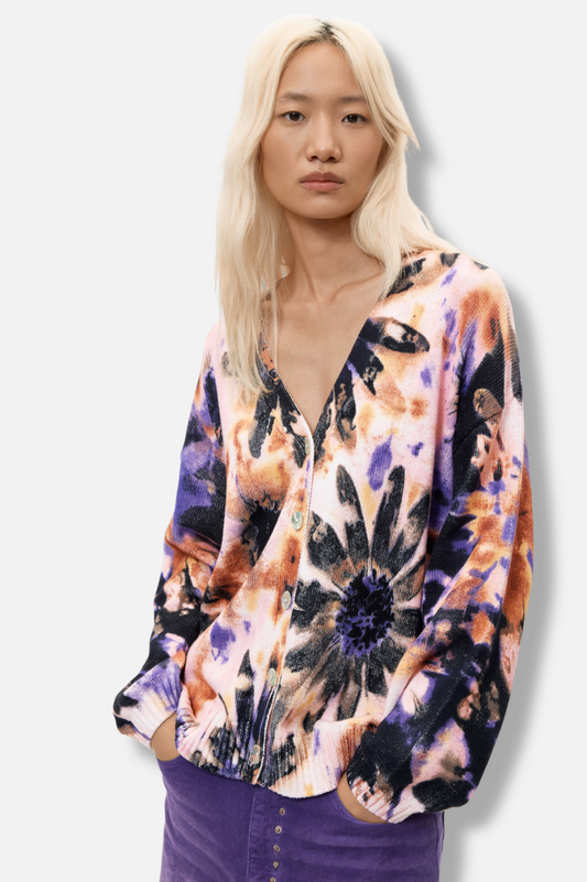 Floral Cardigan - Rosa