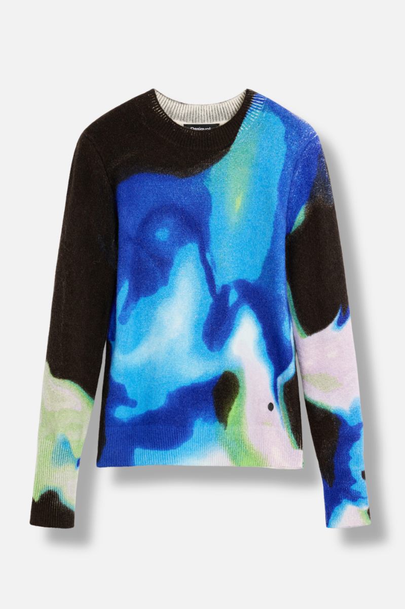 Watercolor Pullover - Azul