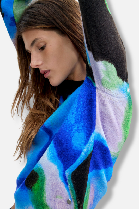 Watercolor Pullover - Azul