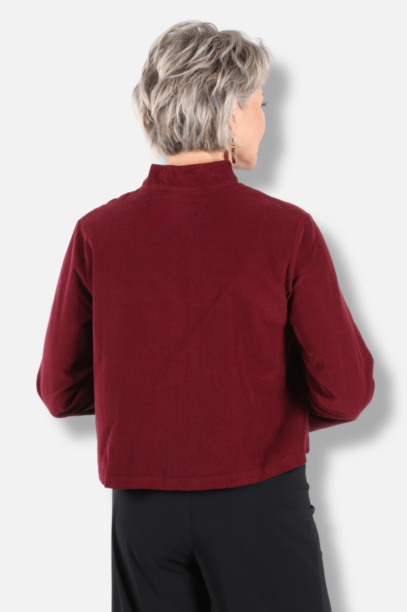 Crop Mandarin Jacket - Rhone Corduroy