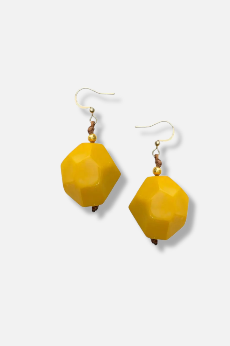 Rue Earrings - Yellow