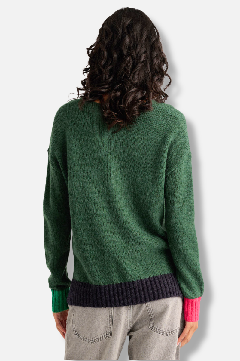 Casual V-Neck Sweater - Forrest