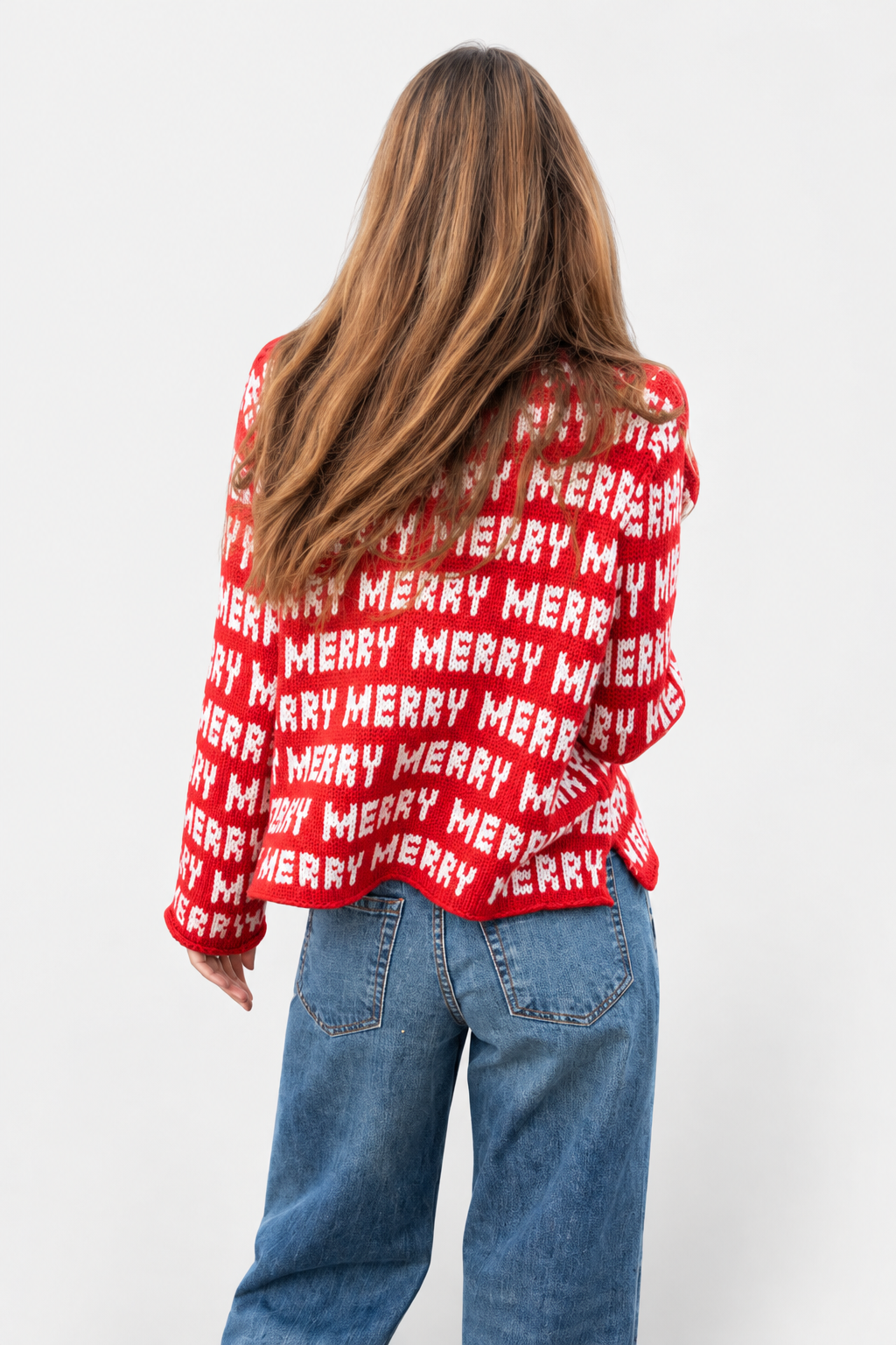 Merry Merry Crew Sweatshirt - Red Ginger