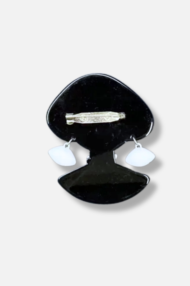 Soho Socialite Brooch - Blue