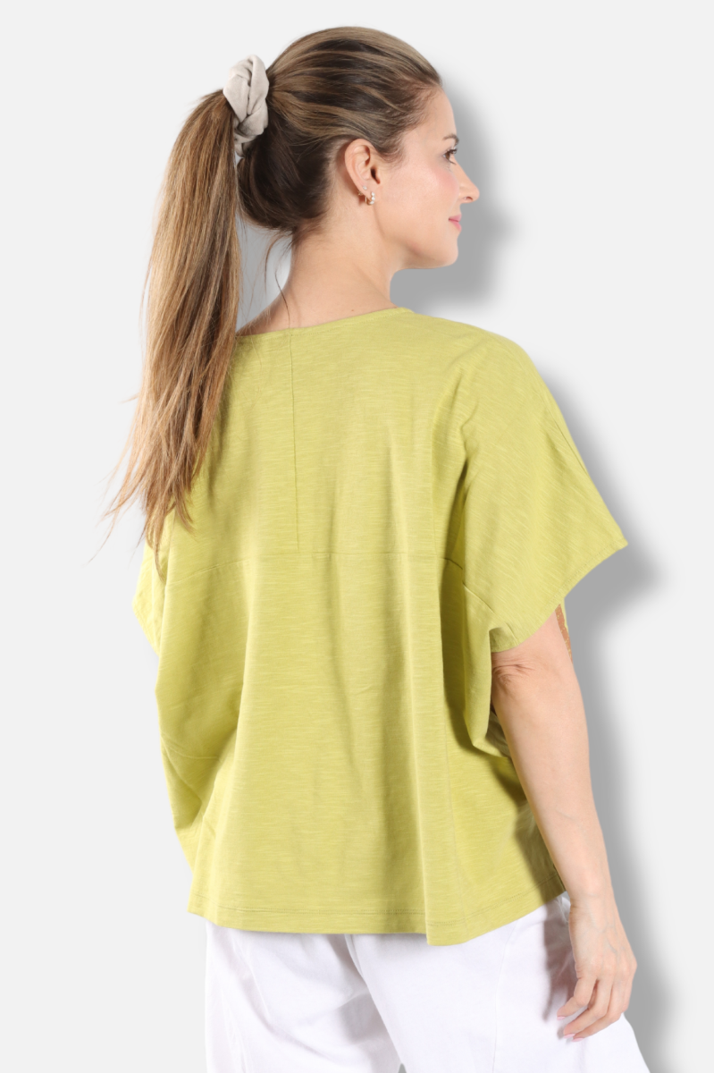 Brushtroke Box Top - Yellow