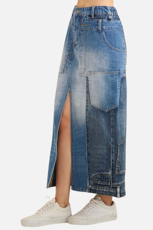 Upcycled Skirt - Denim
