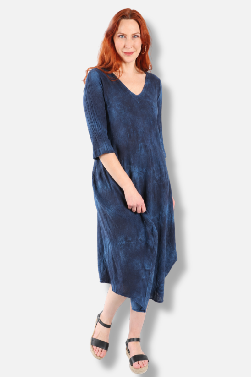 Bella Dress - Washed Sapphire