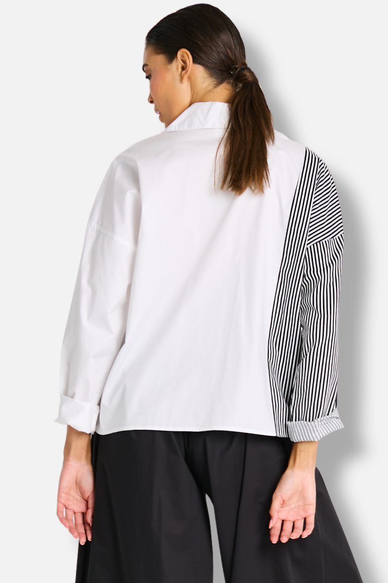 Cargo Pocket Shirt - Bold Stripe
