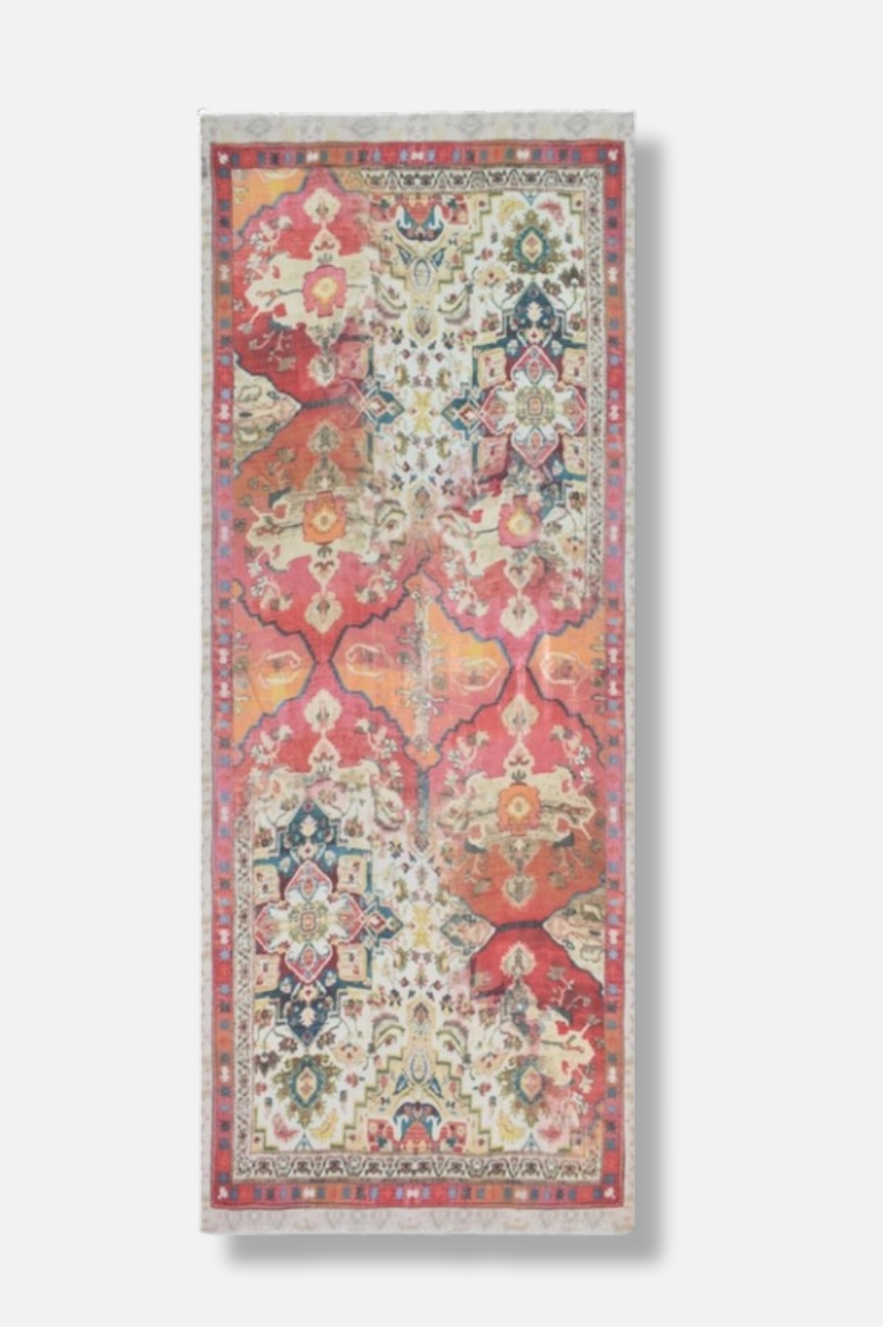 Motherwell Southwest Scarf - Peach, Cream & Orange