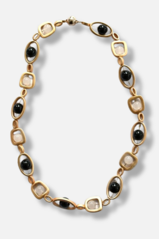 Geo Short Necklace - Gold