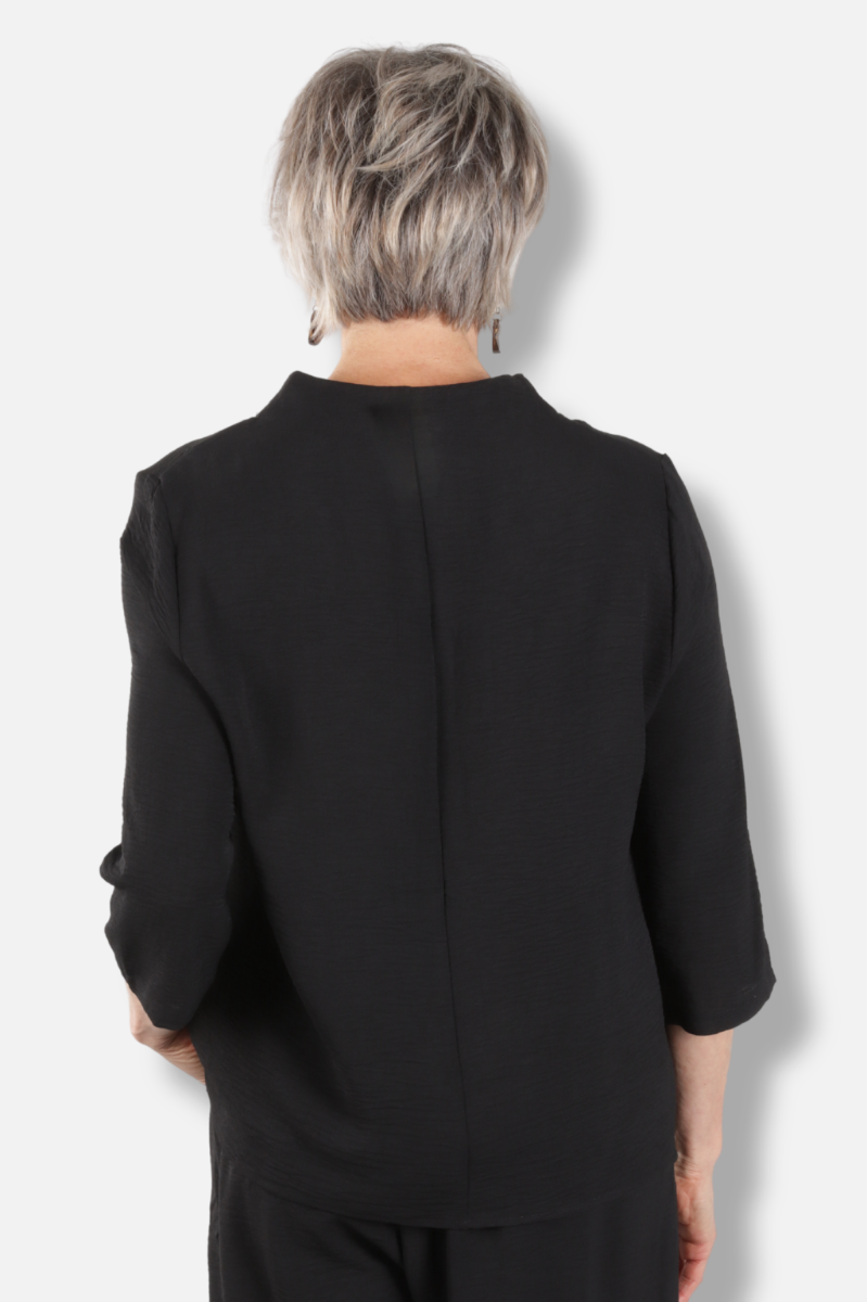 Ruched Top - Black