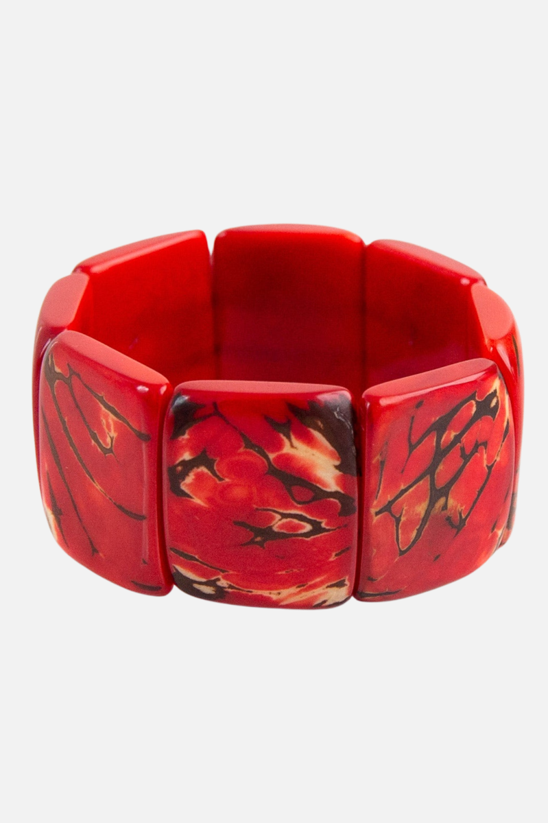 Natural Stone Bracelet - Red