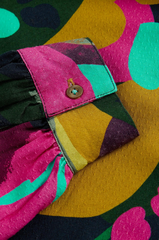 Ulla Top - Pink Multi
