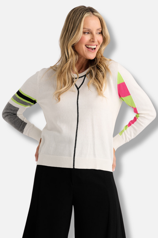 Zaket & Plover Weekend Ease Sweater - White