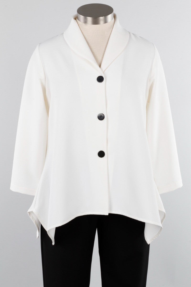 Shawl Collar Jacket - Ivory