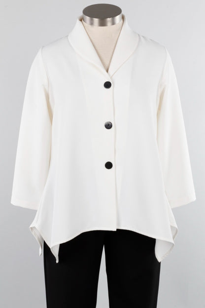 Shawl Collar Jacket - Ivory