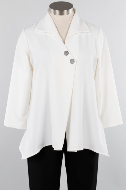 Two Button Jacket - Cream
