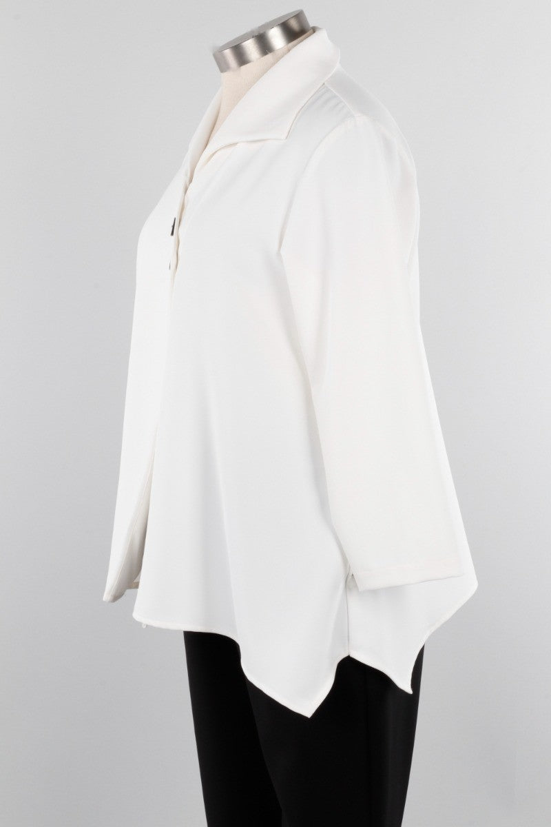 Two Button Jacket Plus - Ivory