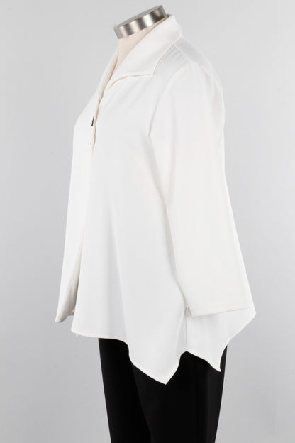 Two Button Jacket Plus - Ivory