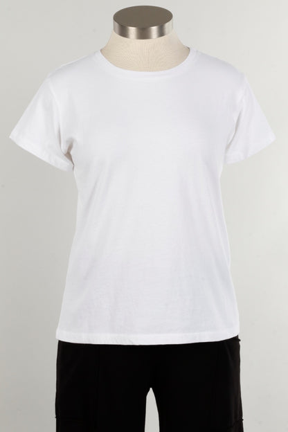 Short Sleeve Crew Plus - White