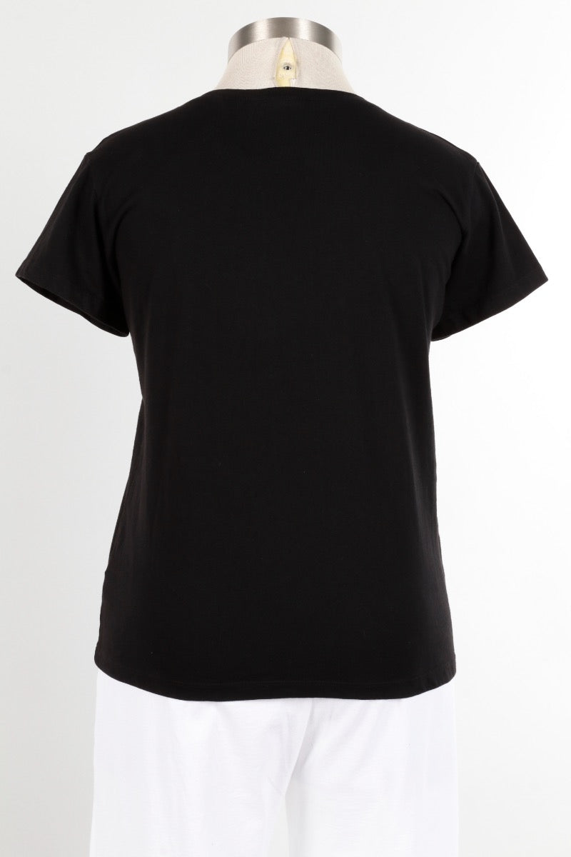 Short Sleeve Crew Plus - Black