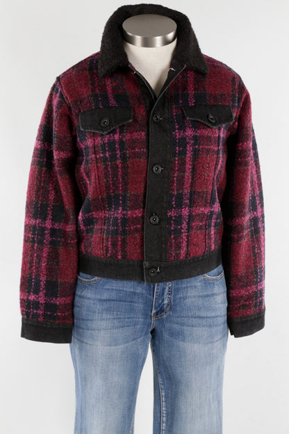 Plaid Jacket - Magenta
