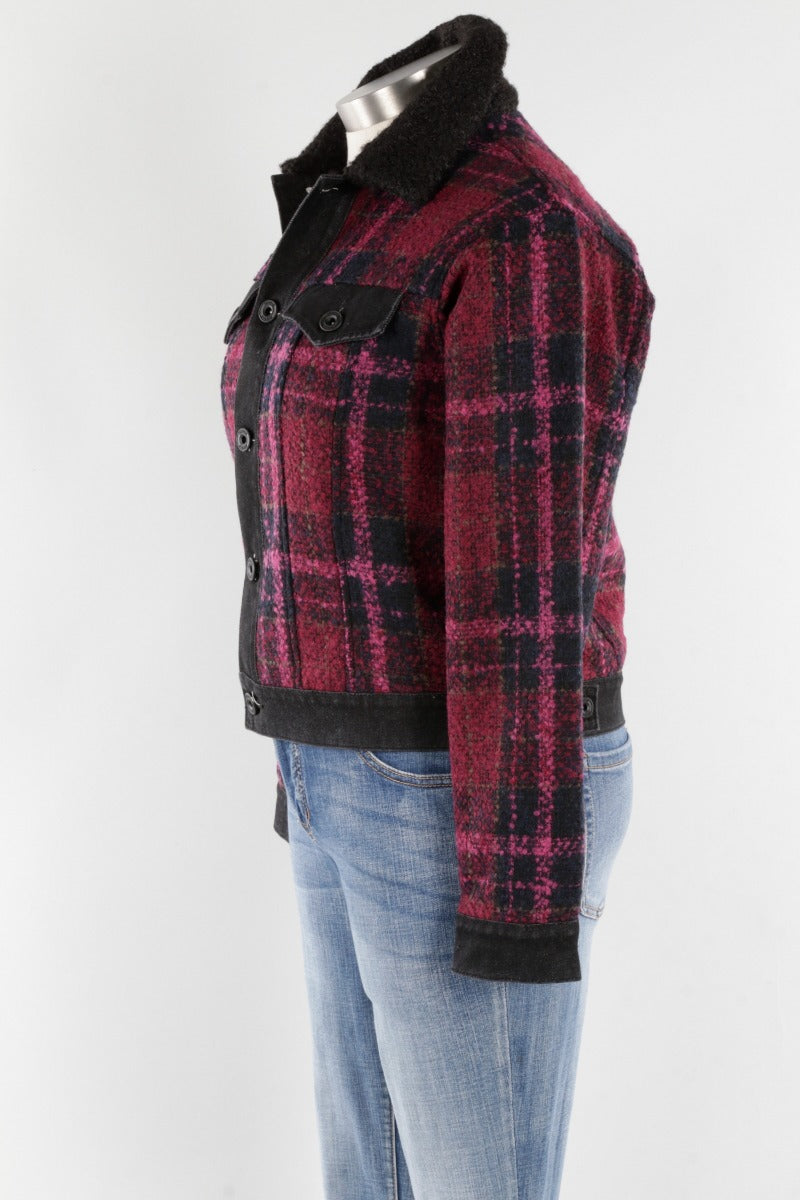 Plaid Jacket - Magenta