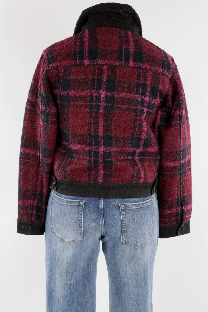 Plaid Jacket - Magenta