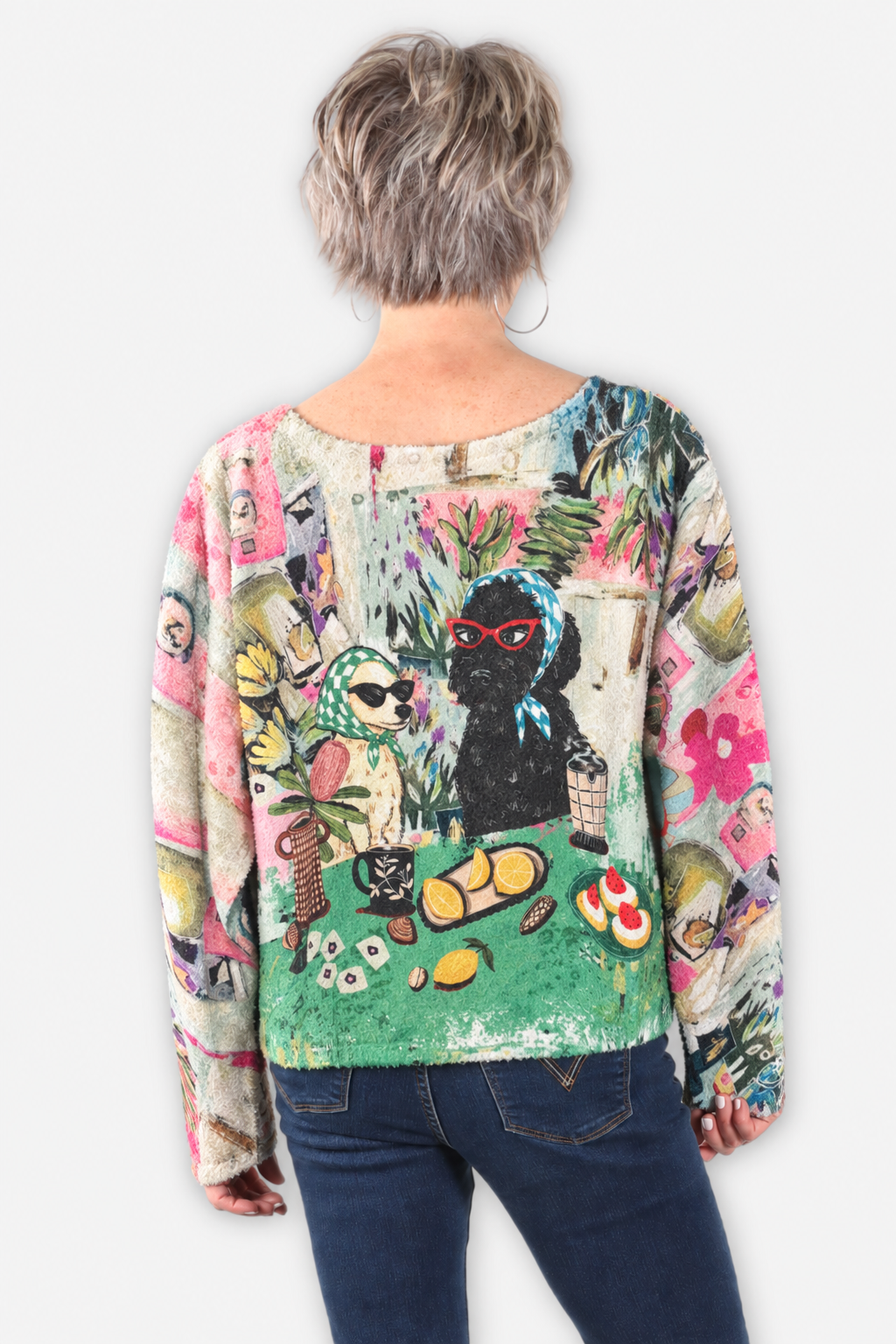Print Soft Knit Pullover - Spill the Tea