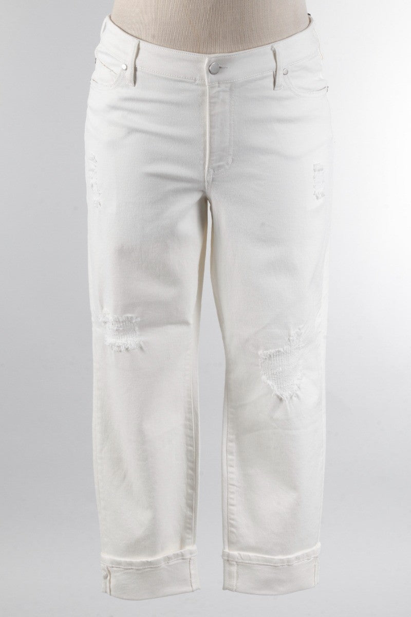 Marley Girlfriend Jean - Bone White